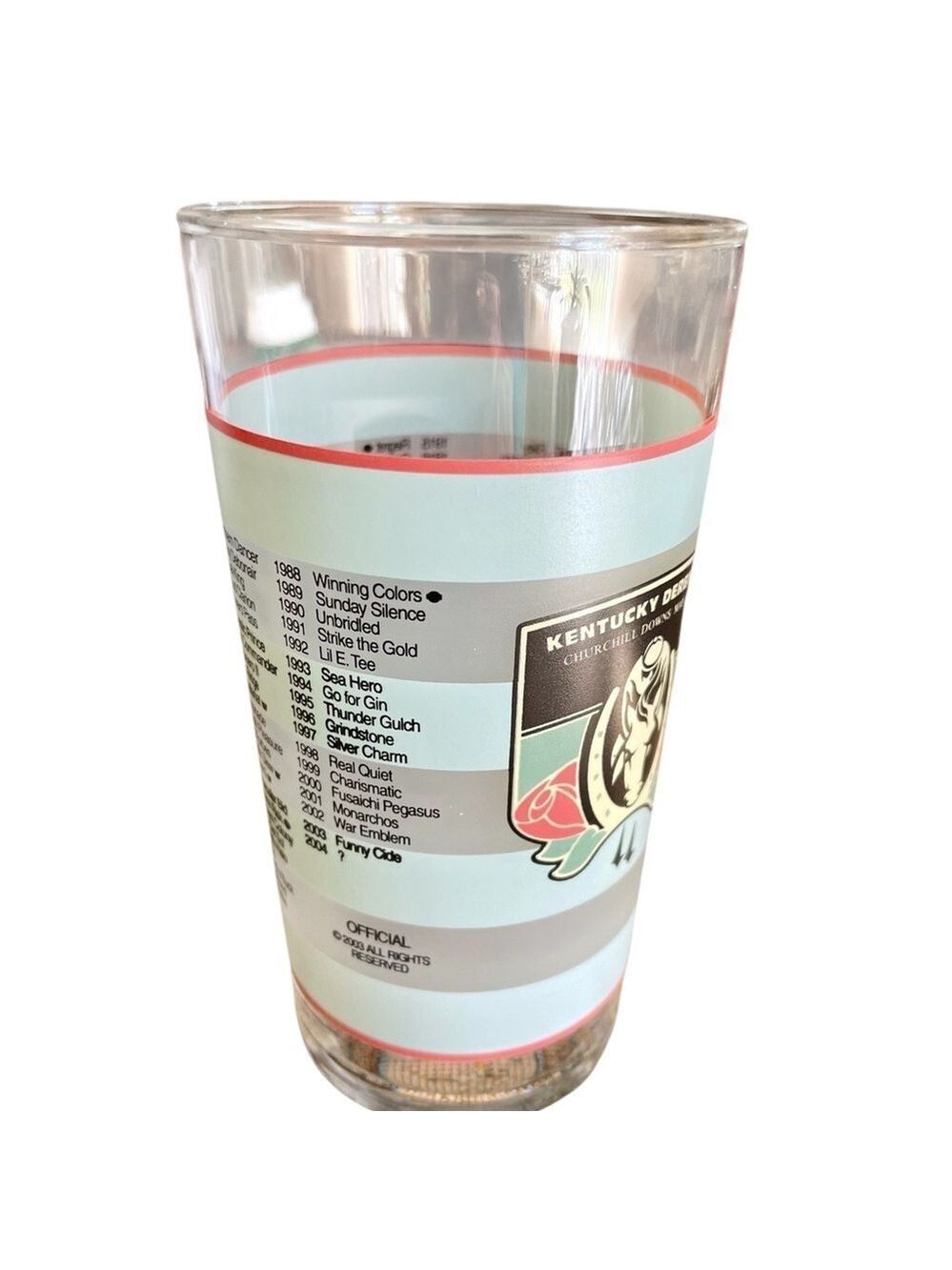 Kentucky Derby Vintage Mint Julep Glasses, Six, 12 oz, Excellent Conditi…